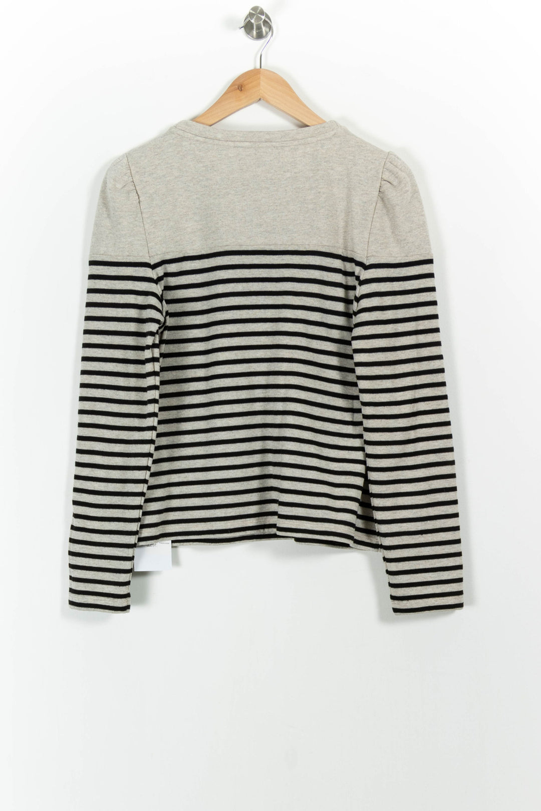 Marinière Grise et Noire - Taille L/40 de la marque ba&sh | PARAD101699 - Vendu par Paradigme - Image 4