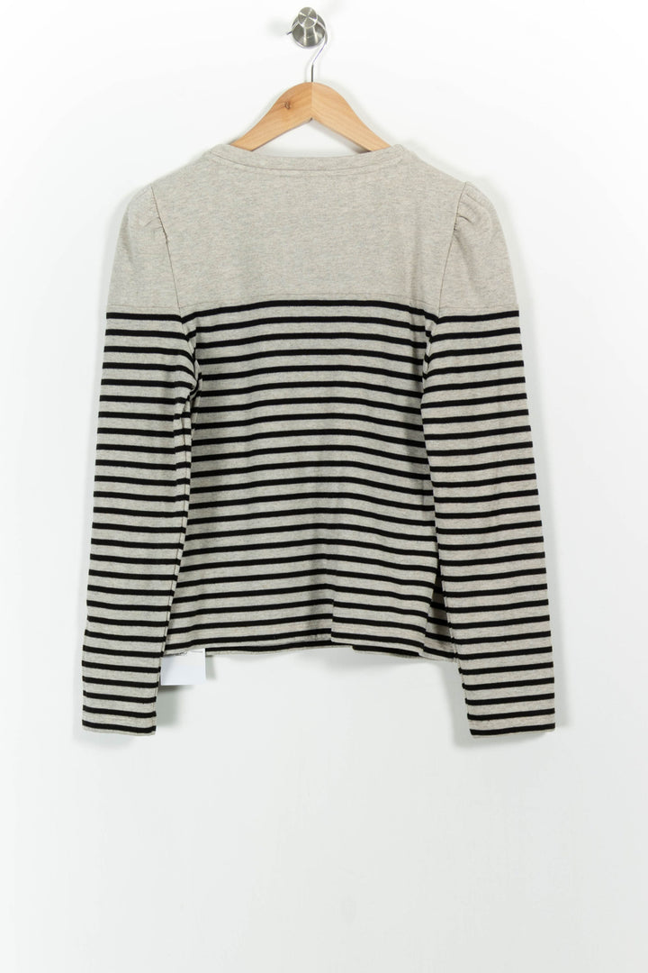Marinière Grise et Noire - Taille L/40 de la marque ba&sh | PARAD101699 - Vendu par Paradigme - Image 4
