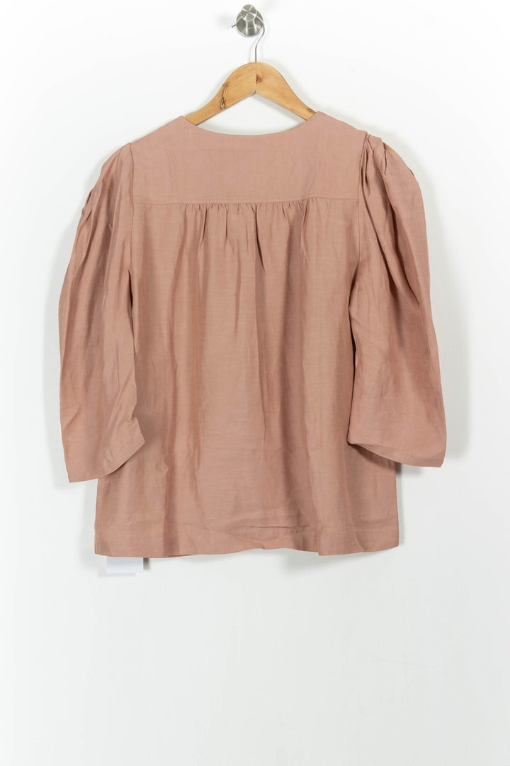 Blouse Rose - Taille L/40 de la marque ba&sh | PARAD101700 - Vendu par Paradigme - Image 4