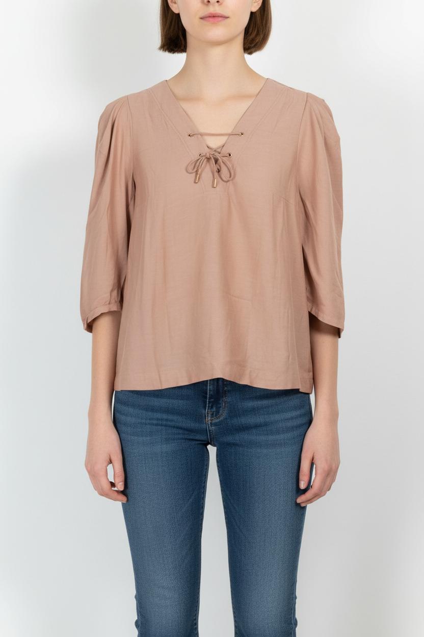 Blouse Rose - Taille L/40 de la marque ba&sh | PARAD101700 - Vendu par Paradigme - Image 1