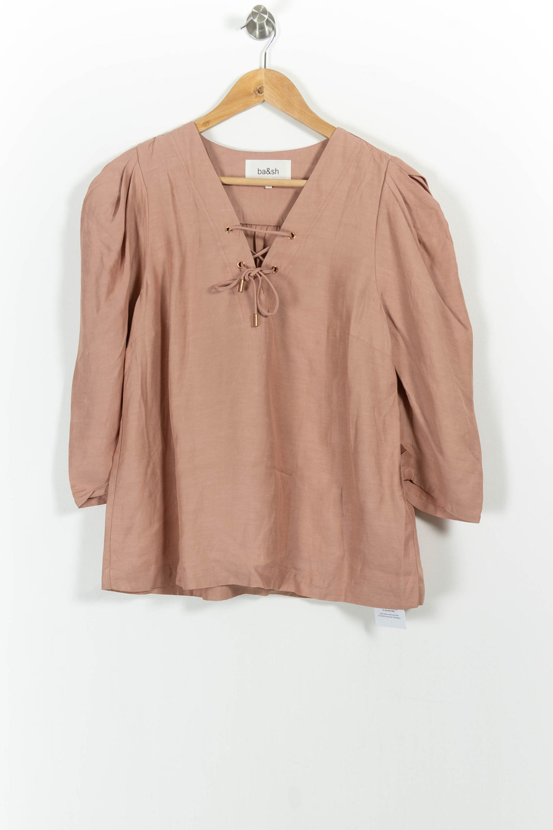 Blouse Rose - Taille L/40 de la marque ba&sh | PARAD101700 - Vendu par Paradigme - Image 2