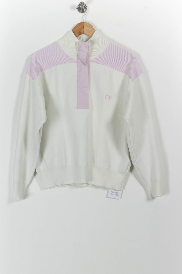 Sweatshirt Blanc et Lilas - Taille M/38 de la marque Claudie Pierlot | PARAD101703 - Vendu par Paradigme - Image 2