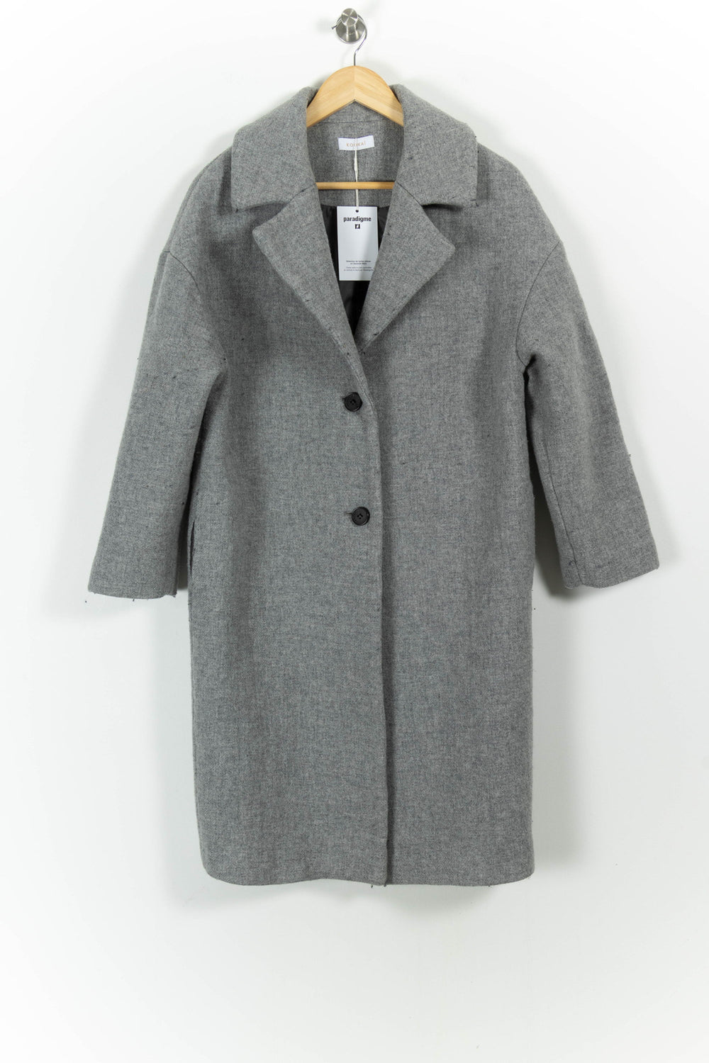 Manteau Gris - Taille M/38 de la marque Kookai | PARAD101704 - Vendu par Paradigme - Image 2