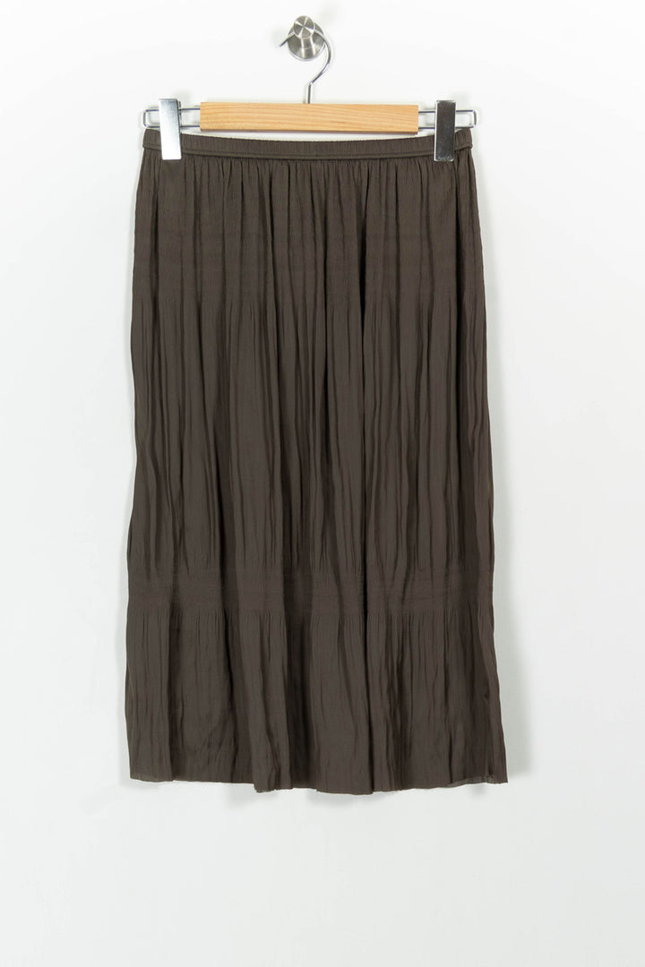 Jupe Midi Marron - Taille M/38 de la marque Gerard Darel | PARAD101708 - Vendu par Paradigme - Image 4