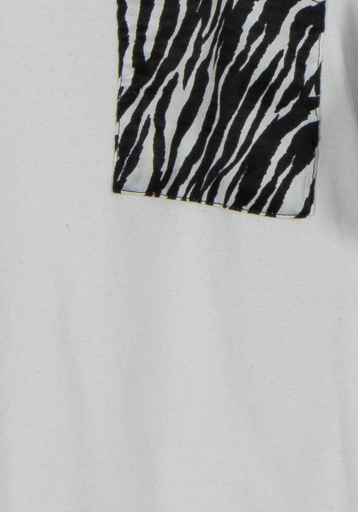 Tee-shirt Blanc et Noir - Taille S/36 de la marque Caroll | PARAD101711 - Vendu par Paradigme - Image 3