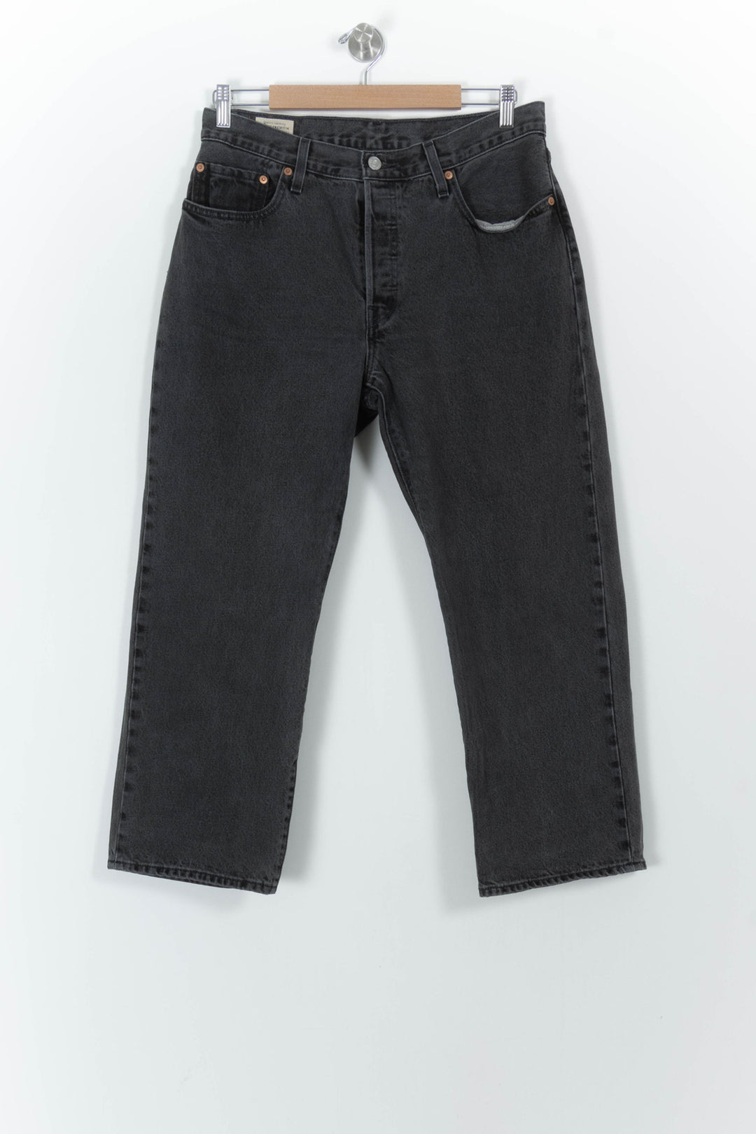 Jean Droit Noir - Taille L/40 de la marque Levi's | PARAD101729 - Vendu par Paradigme - Image 2