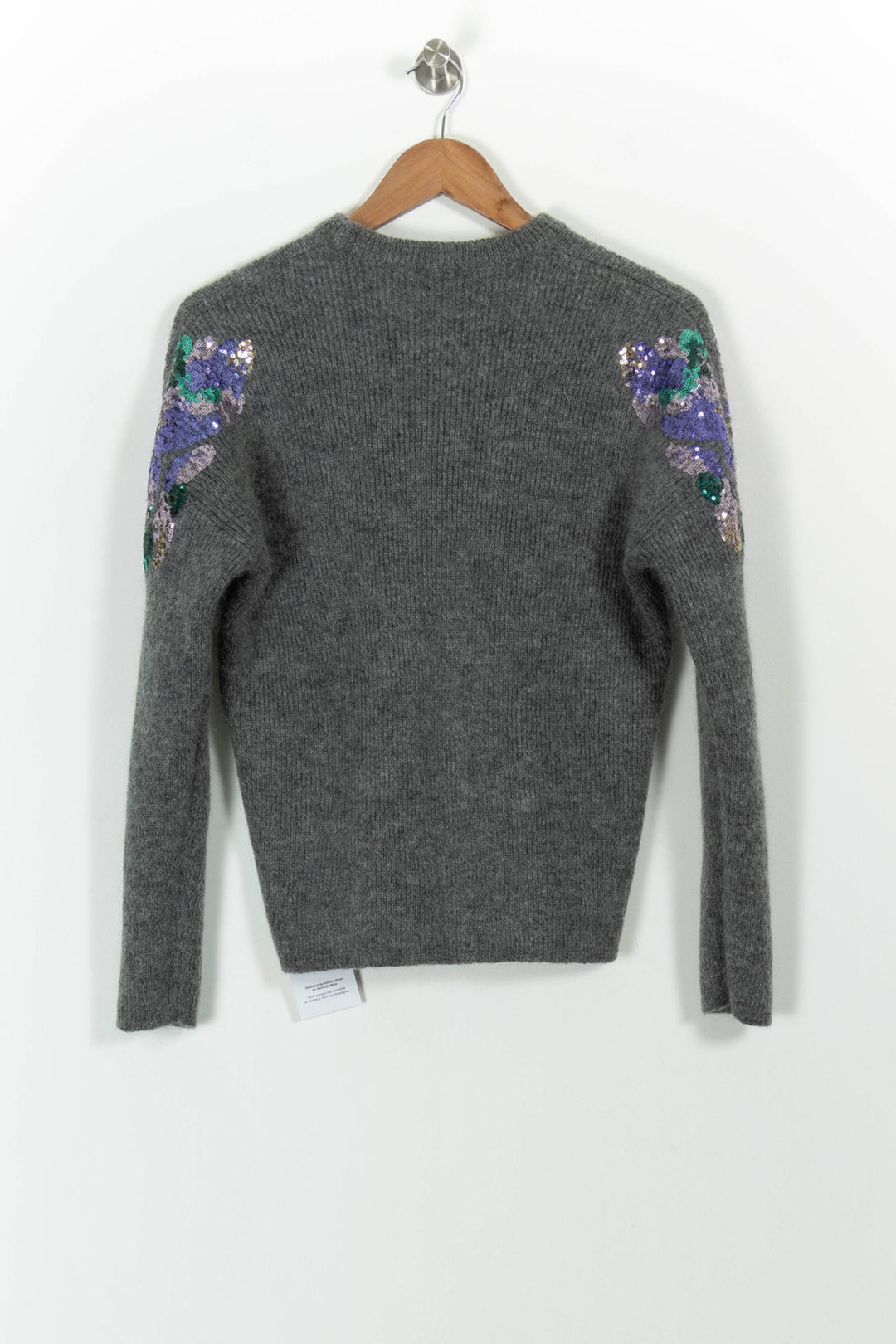 Pull Gris - Taille M/38 de la marque Bérénice | PARAD101730 - Vendu par Paradigme - Image 4