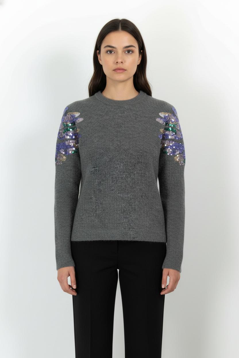 Pull Gris - Taille M/38 de la marque Bérénice | PARAD101730 - Vendu par Paradigme - Image 1