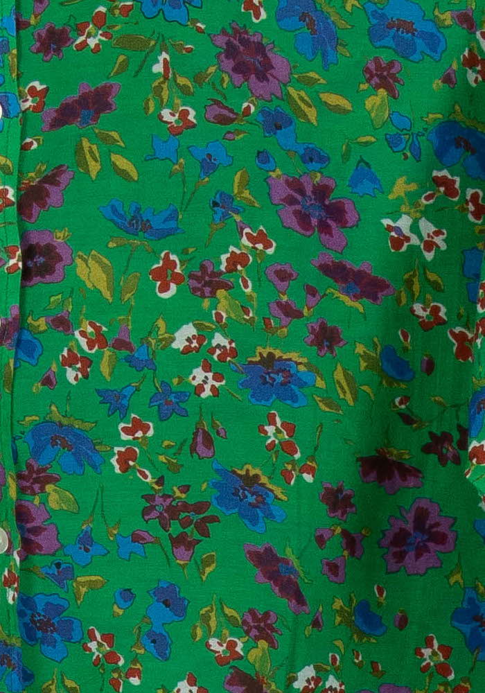 Chemise Fleurie Verte et Bleue - Taille L/40 de la marque Sézane | PARAD101731 - Vendu par Paradigme - Image 3