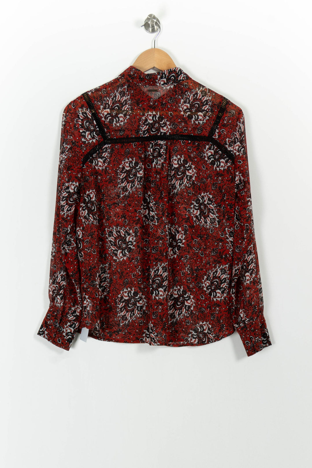 Blouse Rouge et Noir - Taille S/36 de la marque One Step | PARAD101740 - Vendu par Paradigme - Image 4