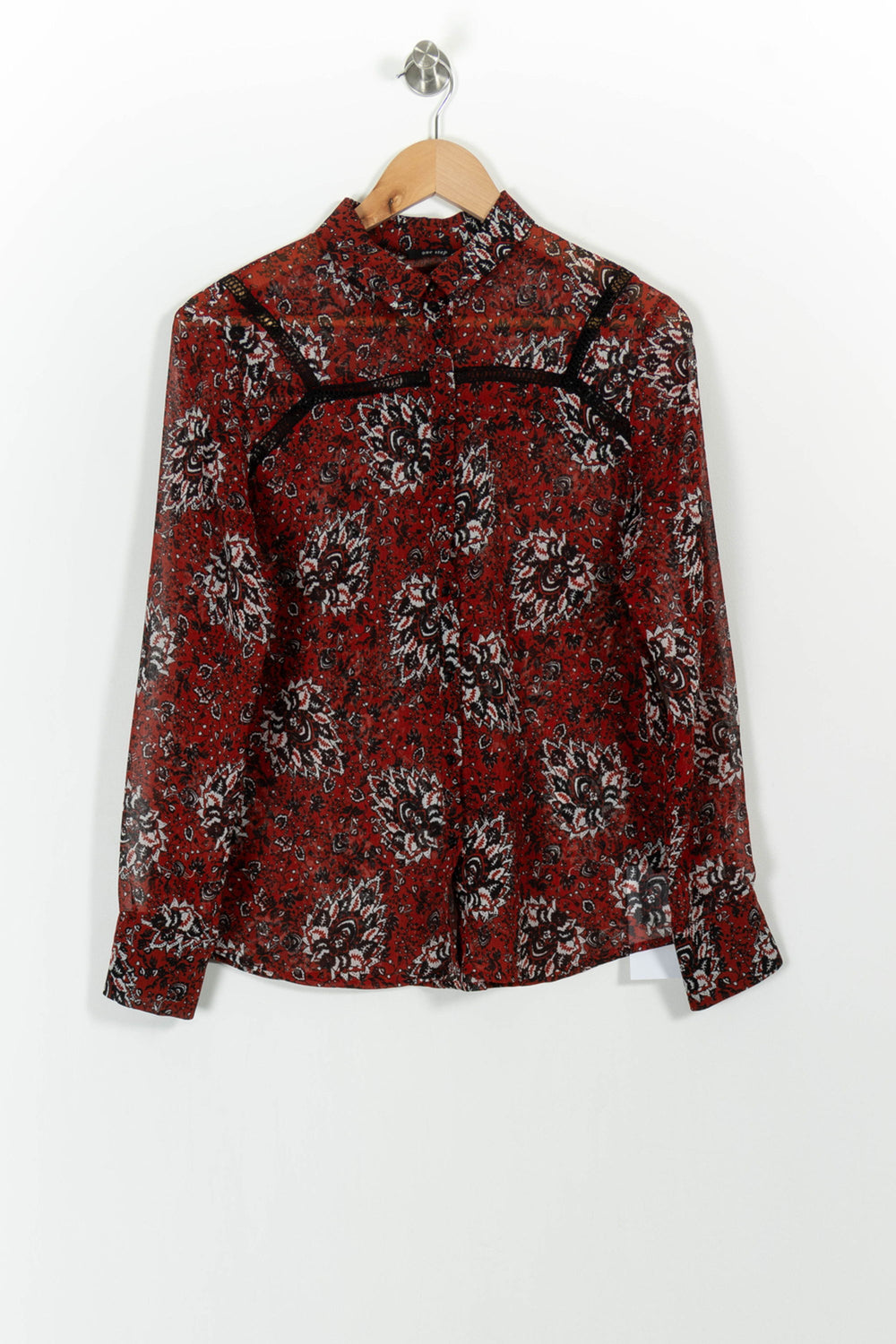 Blouse Rouge et Noir - Taille S/36 de la marque One Step | PARAD101740 - Vendu par Paradigme - Image 2