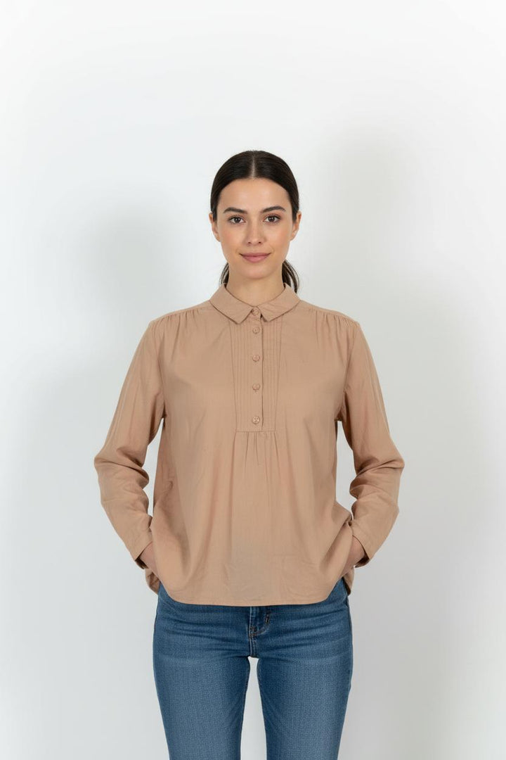 Blouse Beige - Taille XS/34 de la marque Des petits hauts | PARAD101759 - Vendu par Paradigme - Image 1