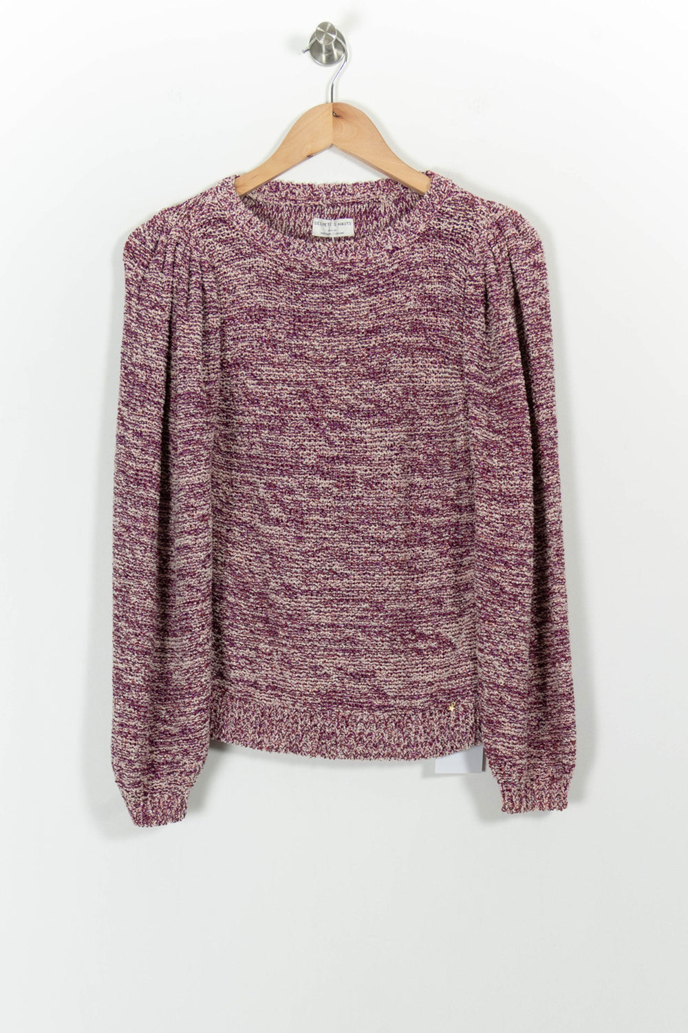 Pull Rose et Blanc - Taille XS/34 de la marque Des petits hauts | PARAD101765 - Vendu par Paradigme - Image 2