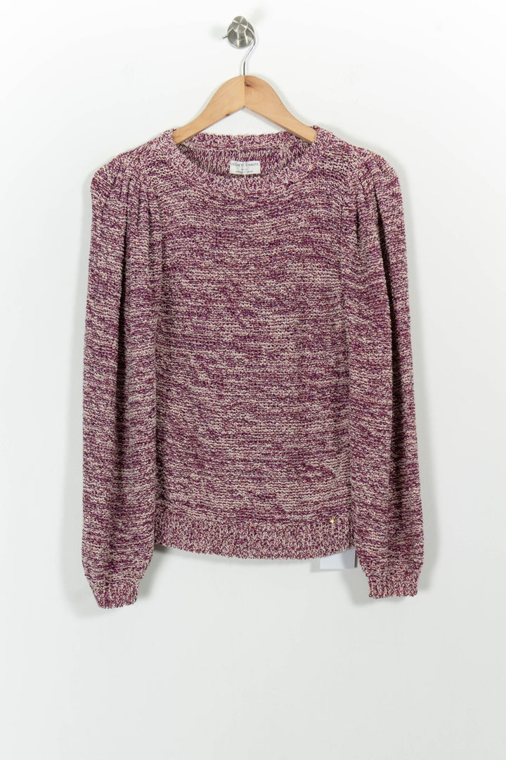 Pull Rose et Blanc - Taille XS/34 de la marque Des petits hauts | PARAD101765 - Vendu par Paradigme - Image 2