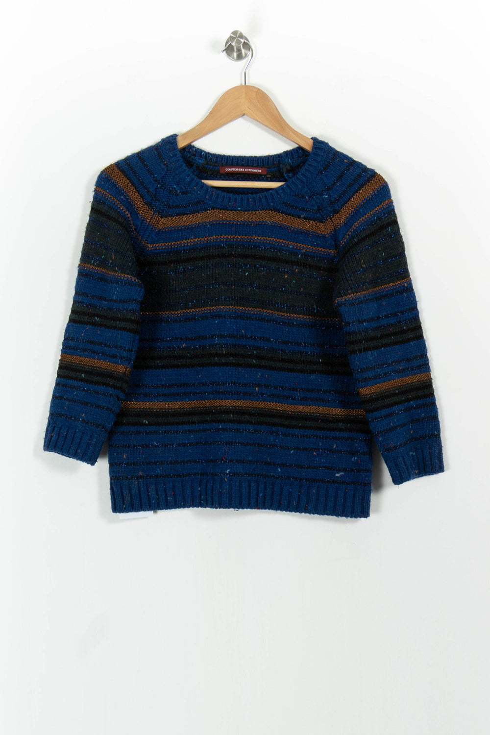 Pull Bleu et Marron - Taille M/38 de la marque Comptoir des Cotonniers | PARAD101770 - Vendu par Paradigme - Image 2