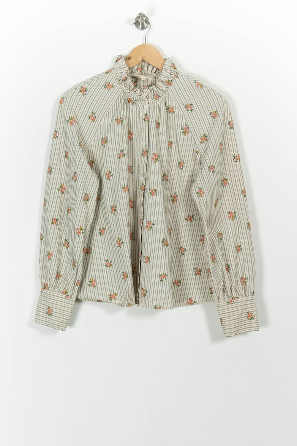 Blouse Écrue et Rose - Taille XL/42 de la marque Sézane | PARAD101792 - Vendu par Paradigme - Image 2