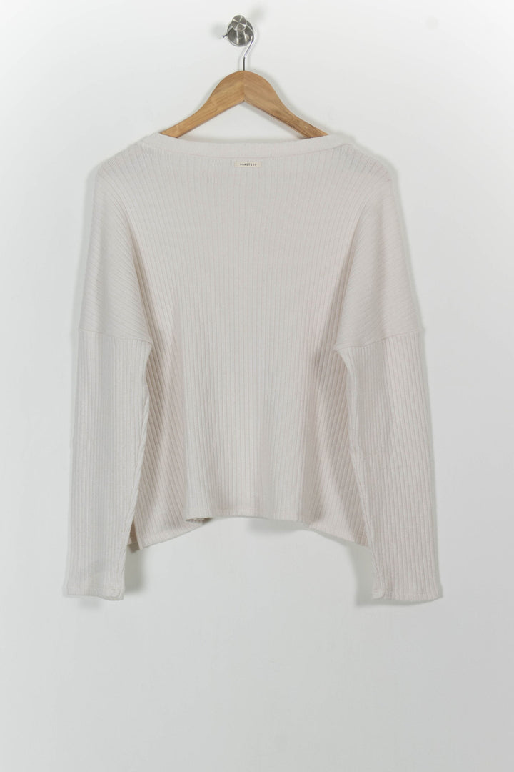 Tee-shirt Manches Longues Beige - Taille M/38 de la marque Humility | PARAD101794 - Vendu par Paradigme - Image 4