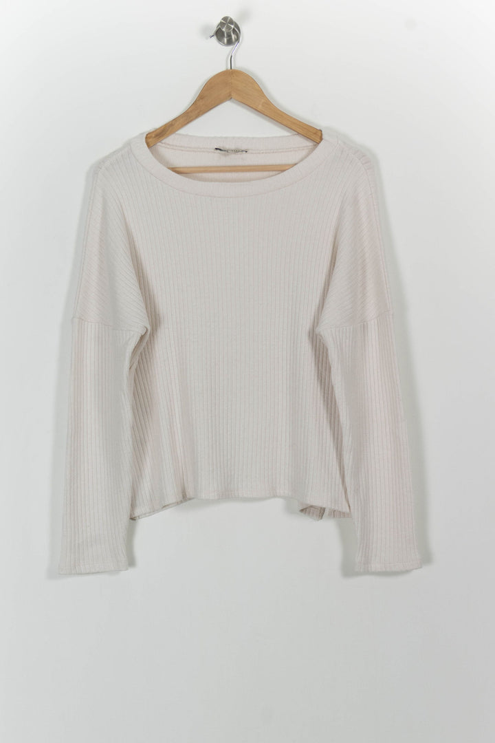 Tee-shirt Manches Longues Beige - Taille M/38 de la marque Humility | PARAD101794 - Vendu par Paradigme - Image 2