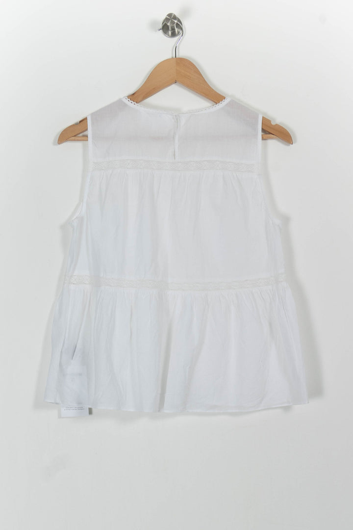 Blouse Blanche - Taille S/36 de la marque Sud express | PARAD101798 - Vendu par Paradigme - Image 4