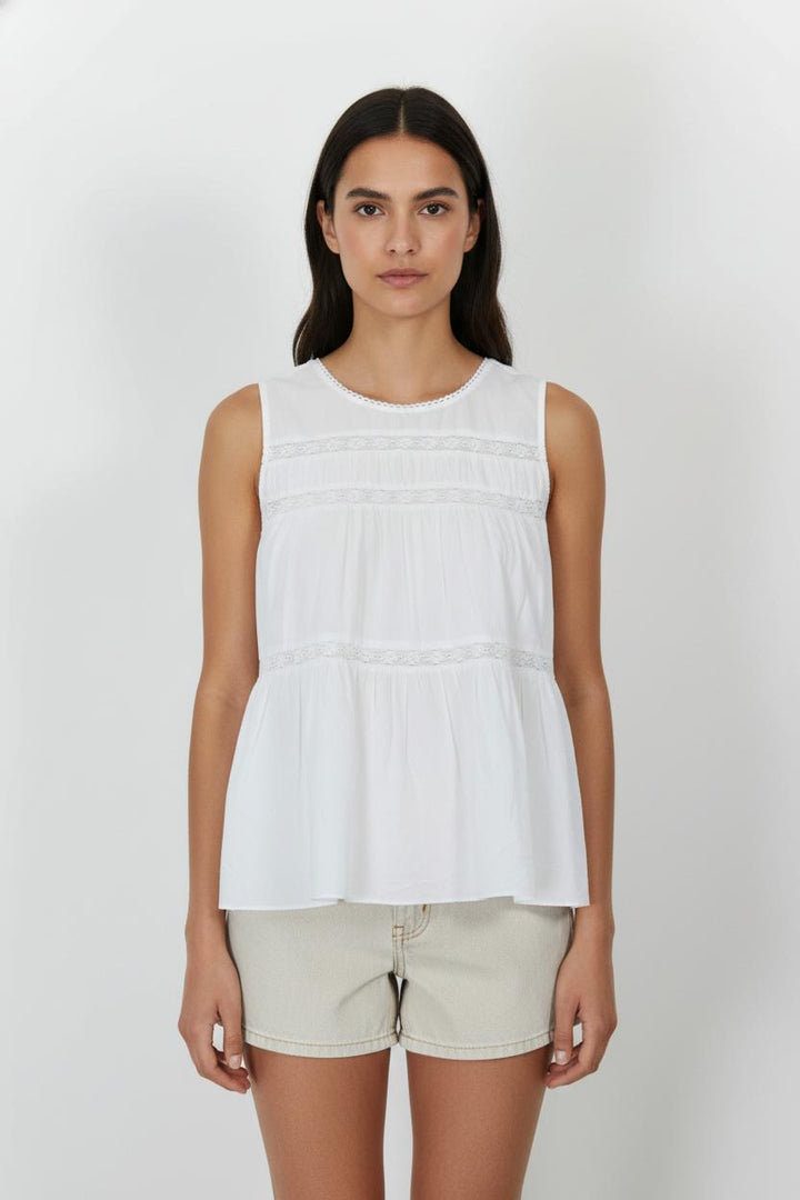Blouse Blanche - Taille S/36 de la marque Sud express | PARAD101798 - Vendu par Paradigme - Image 1