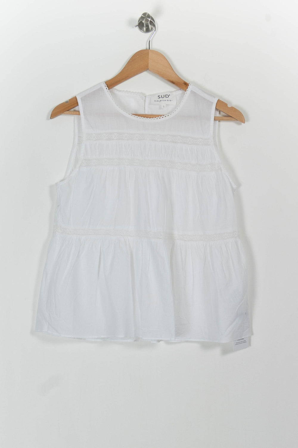 Blouse Blanche - Taille S/36 de la marque Sud express | PARAD101798 - Vendu par Paradigme - Image 2