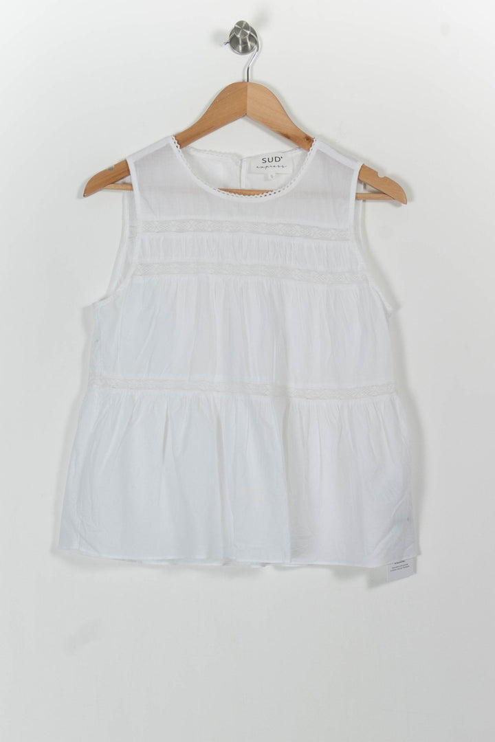 Blouse Blanche - Taille S/36 de la marque Sud express | PARAD101798 - Vendu par Paradigme - Image 2
