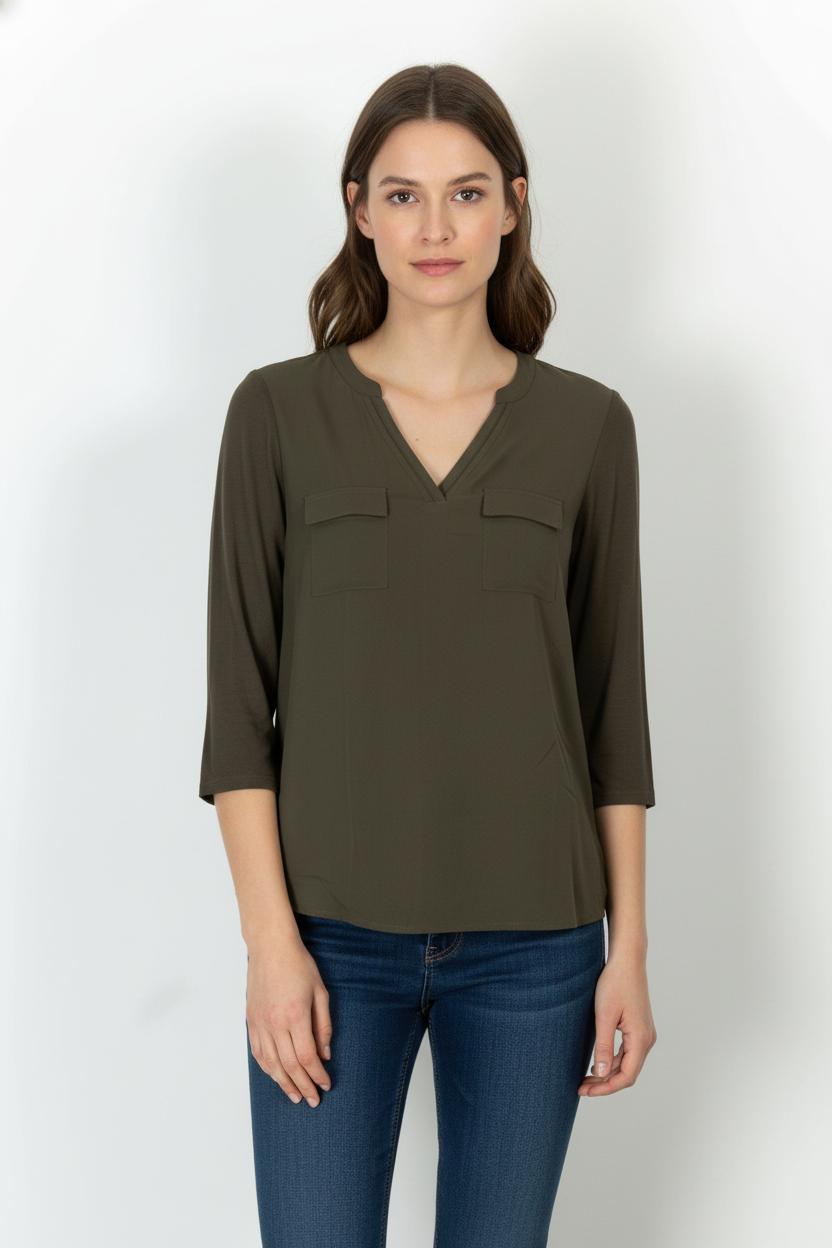 Blouse Verte - Taille S/36 de la marque Maison 123 | PARAD101823 - Vendu par Paradigme - Image 1