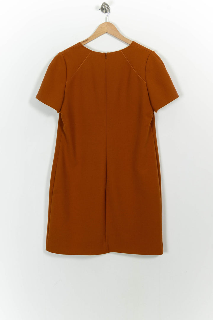 Robe Droite Marron - Taille XXL/44 de la marque Caroll | PARAD101829 - Vendu par Paradigme - Image 4