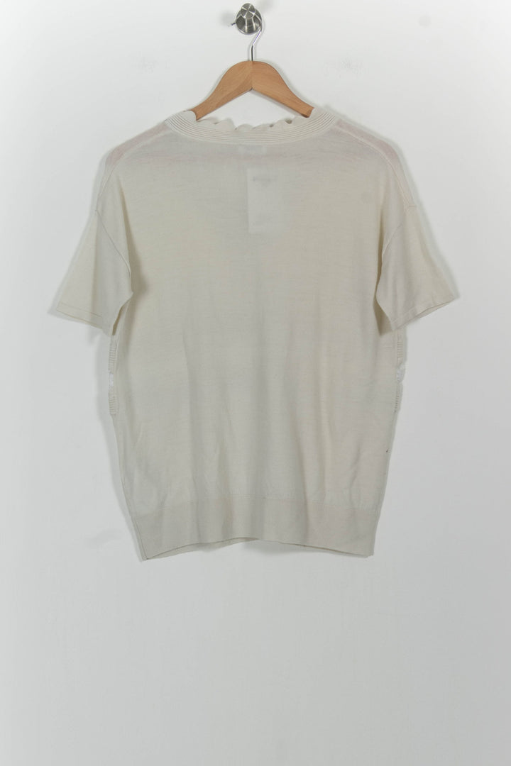 Pull Blanc - Taille S/36 de la marque Claudie Pierlot | PARAD101834 - Vendu par Paradigme - Image 4