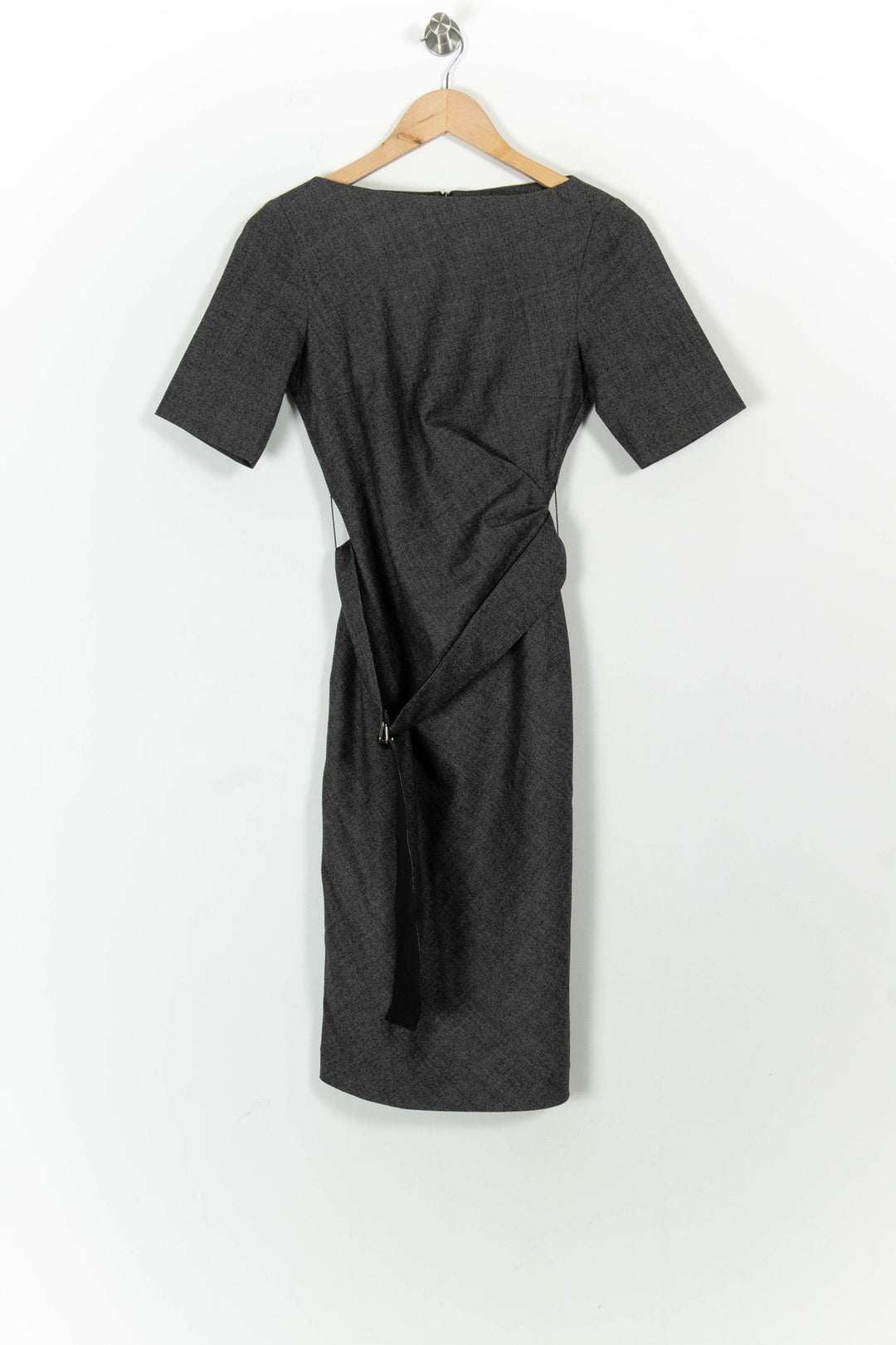 Robe Midi Grise - Taille S/36 de la marque Max Mara | PARAD101841 - Vendu par Paradigme - Image 2