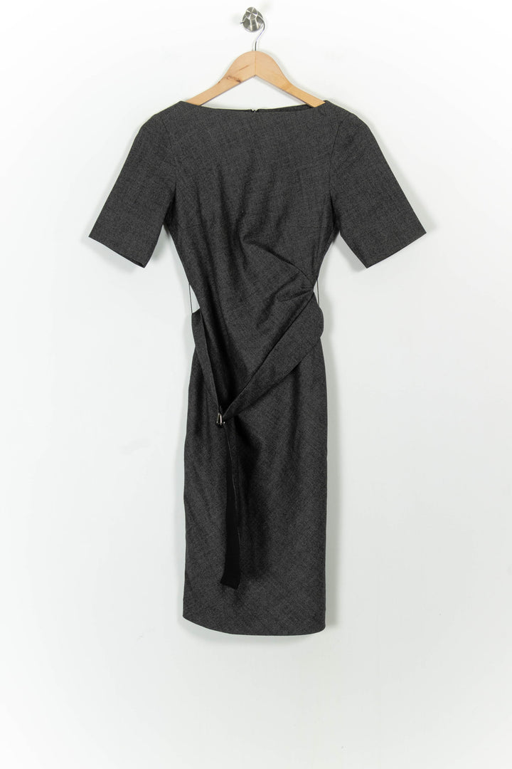 Robe Midi Grise - Taille S/36 de la marque Max Mara | PARAD101841 - Vendu par Paradigme - Image 2