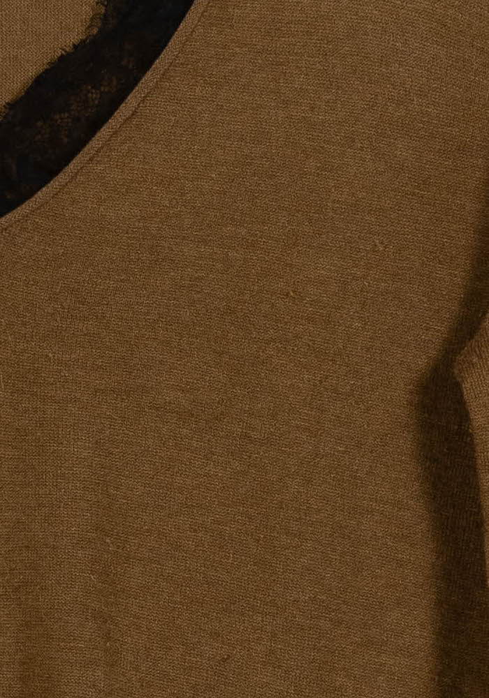 Pull Marron et Noir - Taille XL/42 de la marque IKKS | PARAD101851 - Vendu par Paradigme - Image 3