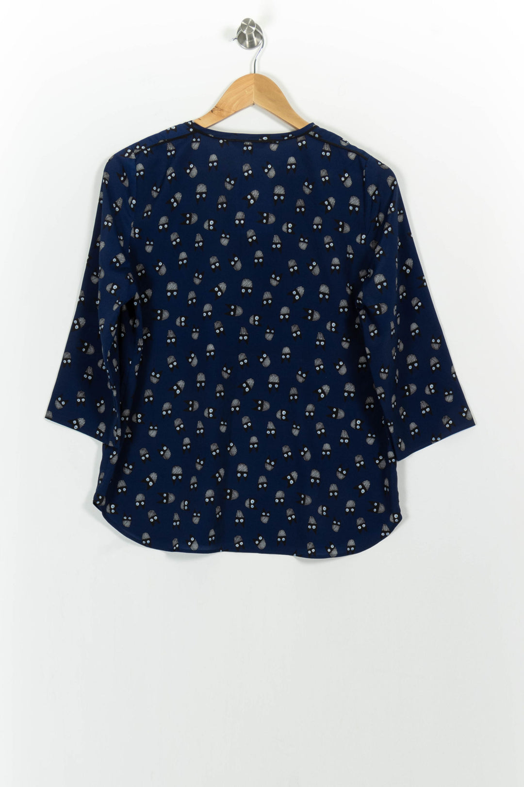 Blouse Bleue - Taille L/40 de la marque Tara Jarmon | PARAD101855 - Vendu par Paradigme - Image 4