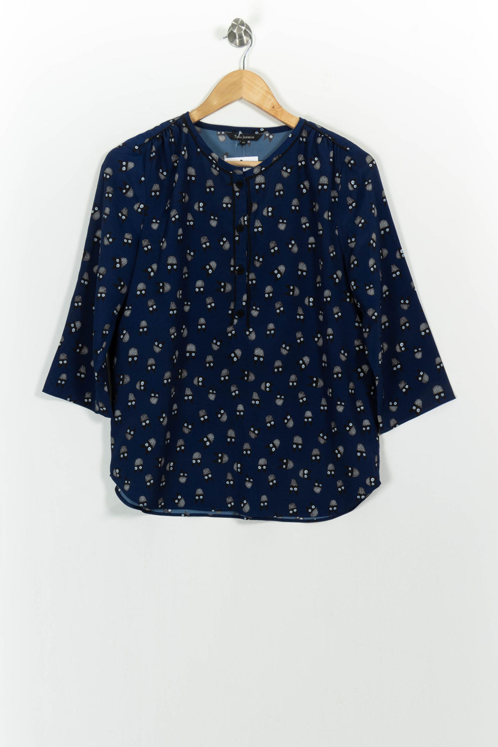 Blouse Bleue - Taille L/40 de la marque Tara Jarmon | PARAD101855 - Vendu par Paradigme - Image 2