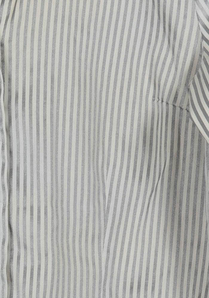 Chemise Rayée Blanche et Grise - Taille XXL/44 de la marque Caroll | PARAD101858 - Vendu par Paradigme - Image 3