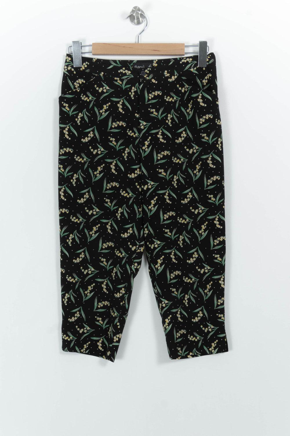Pantalon Noir et Vert - Taille L/40 de la marque Agnès b. | PARAD101862 - Vendu par Paradigme - Image 2