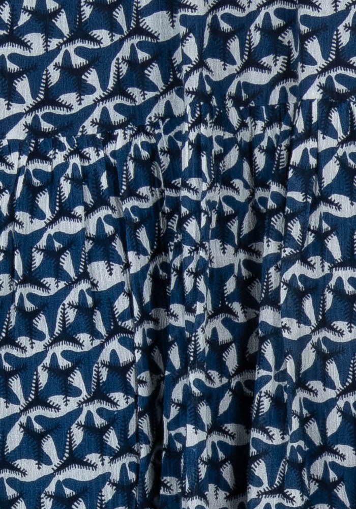 Jupe Longue Bleue et Blanche - Taille S/36 de la marque Caroll | PARAD101863 - Vendu par Paradigme - Image 3