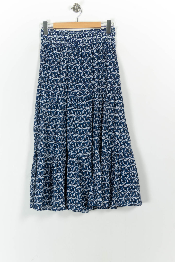 Jupe Longue Bleue et Blanche - Taille S/36 de la marque Caroll | PARAD101863 - Vendu par Paradigme - Image 2
