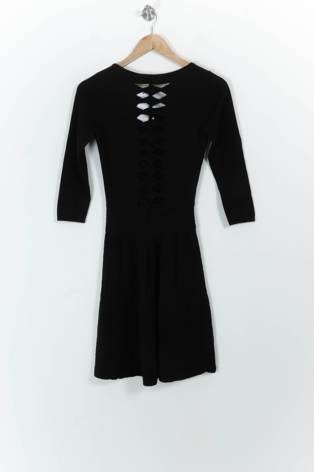 Robe Pull Noire - Taille S/36 de la marque Sandro | PARAD101872 - Vendu par Paradigme - Image 4