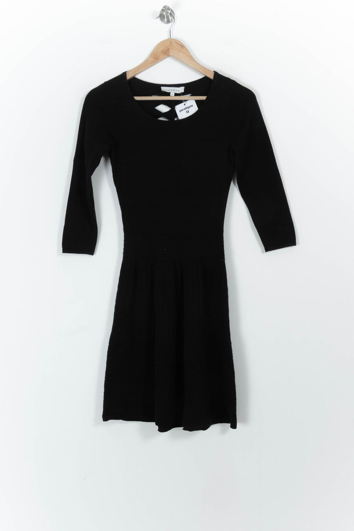 Robe Pull Noire - Taille S/36 de la marque Sandro | PARAD101872 - Vendu par Paradigme - Image 2