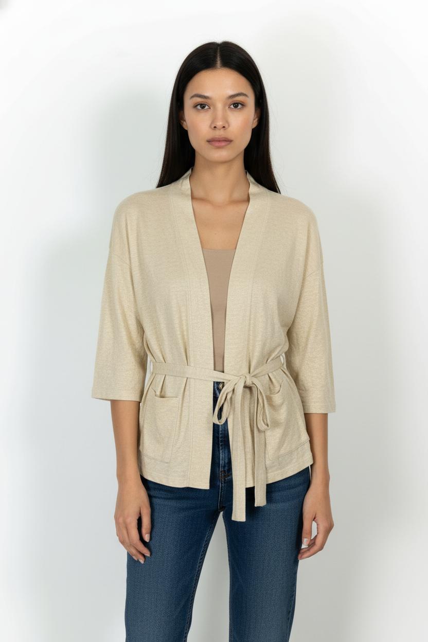 Cardigan Doré - Taille M/38 de la marque Mes Demoiselles Paris | PARAD101873 - Vendu par Paradigme - Image 1