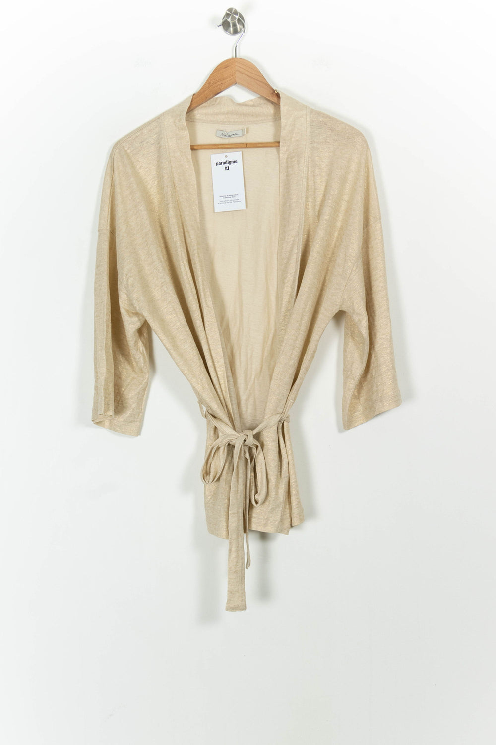 Cardigan Doré - Taille M/38 de la marque Mes Demoiselles Paris | PARAD101873 - Vendu par Paradigme - Image 2