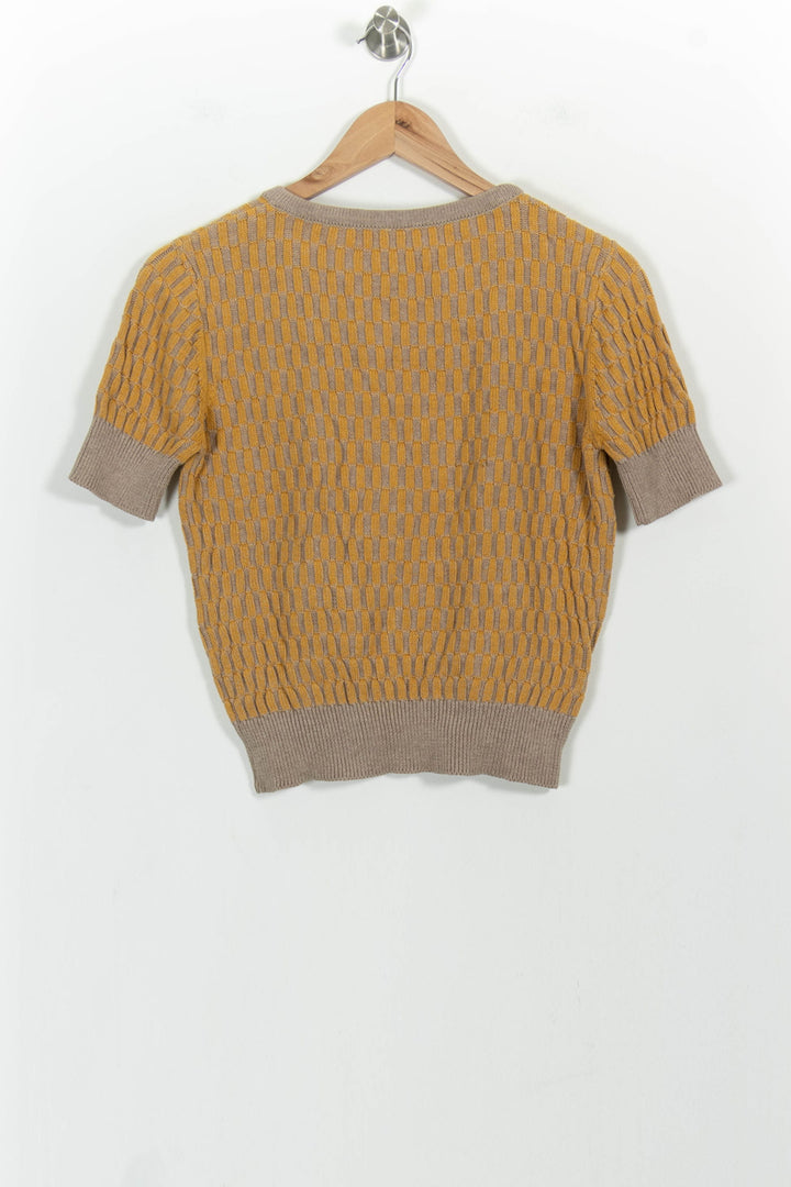 Pull Beige et Jaune - Taille M/38 de la marque Karl Marc John | PARAD101877 - Vendu par Paradigme - Image 4