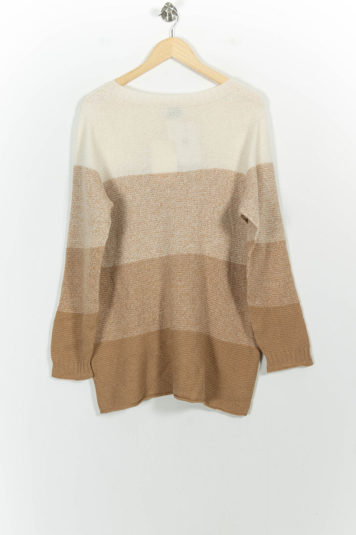 Robe Pull Beige et Écru - Taille XXL/44 de la marque Marina Rinaldi | PARAD101880 - Vendu par Paradigme - Image 4