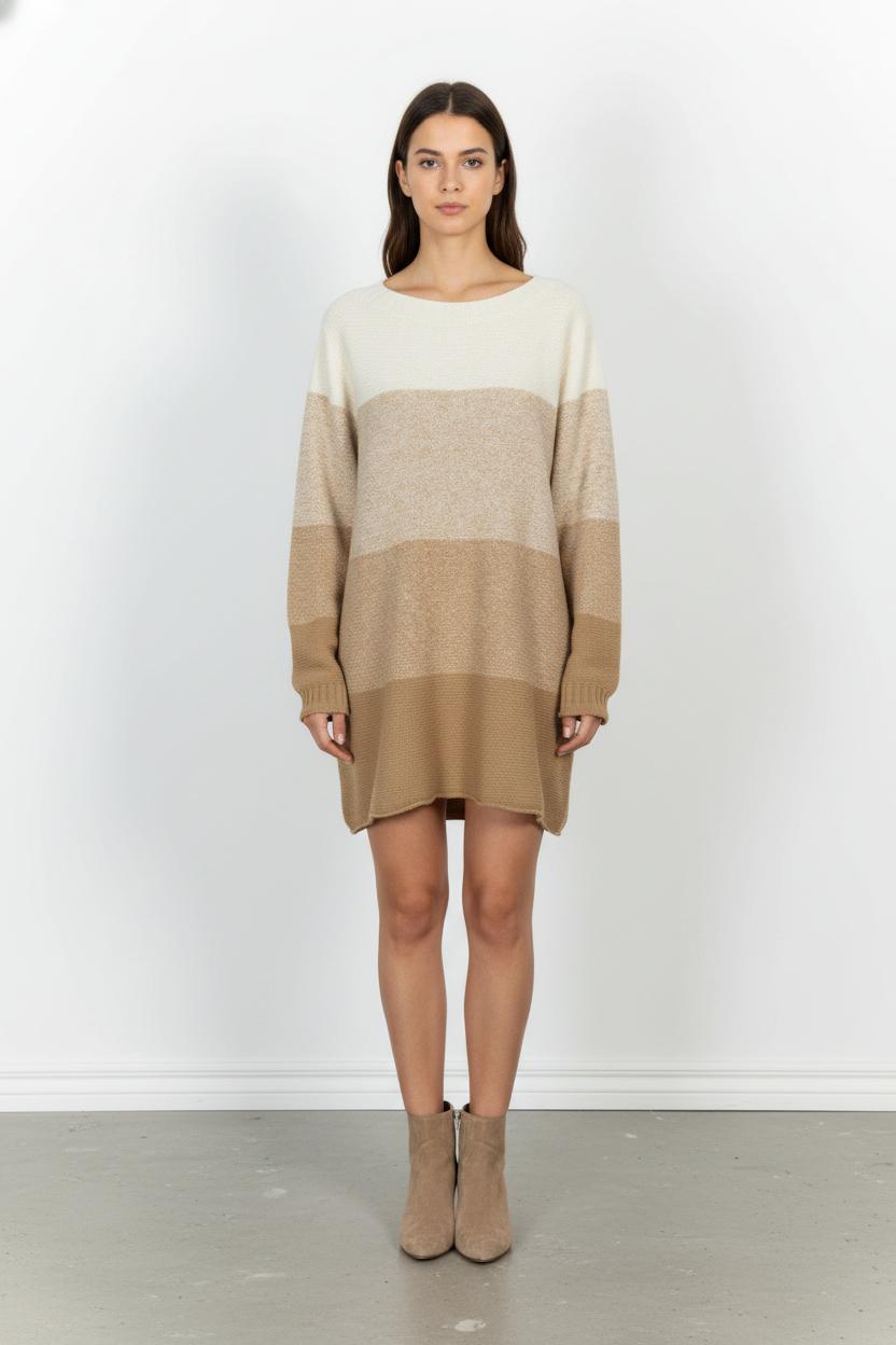 Robe Pull Beige et Écru - Taille XXL/44 de la marque Marina Rinaldi | PARAD101880 - Vendu par Paradigme - Image 1