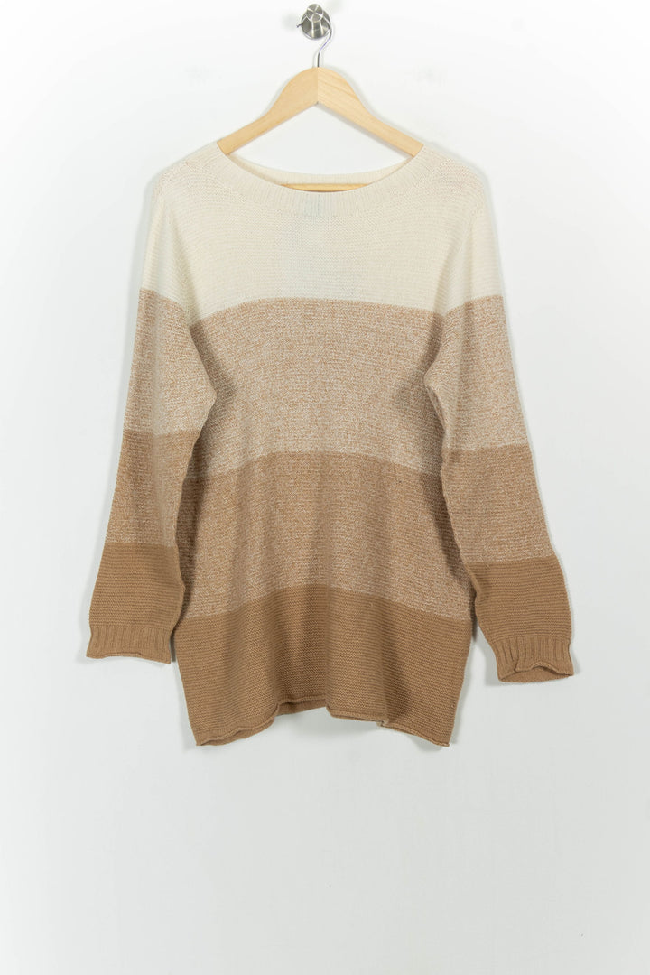 Robe Pull Beige et Écru - Taille XXL/44 de la marque Marina Rinaldi | PARAD101880 - Vendu par Paradigme - Image 2
