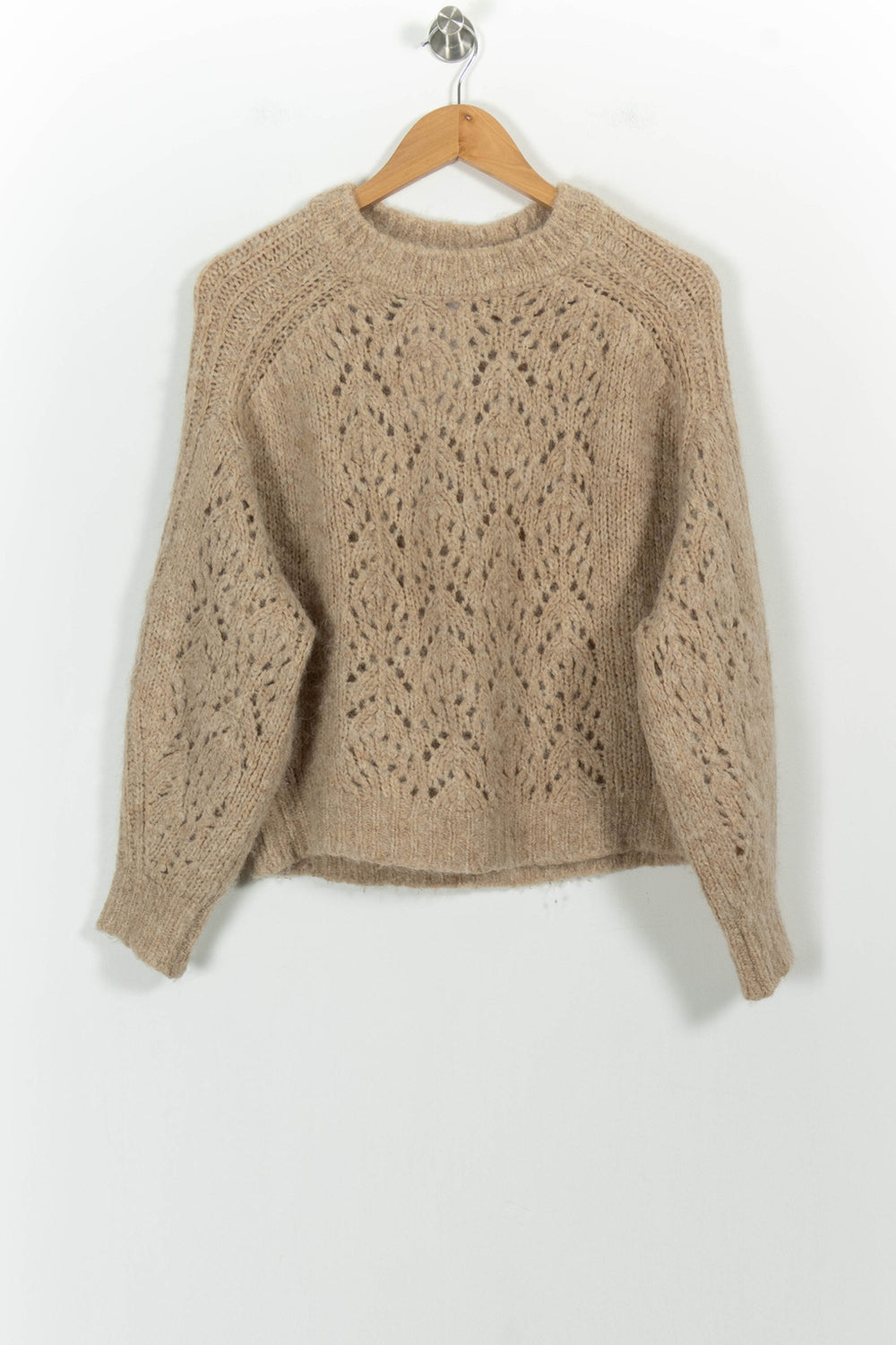 Pull Beige - Taille XS/34 de la marque ba&sh | PARAD101881 - Vendu par Paradigme - Image 2