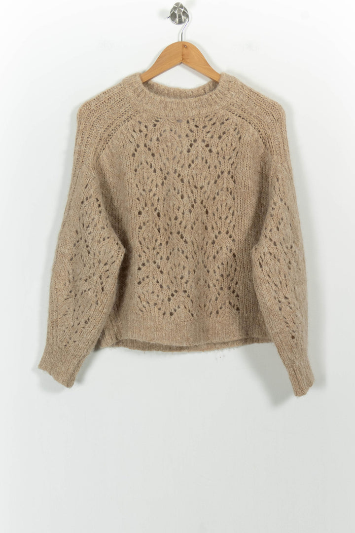 Pull Beige - Taille XS/34 de la marque ba&sh | PARAD101881 - Vendu par Paradigme - Image 2