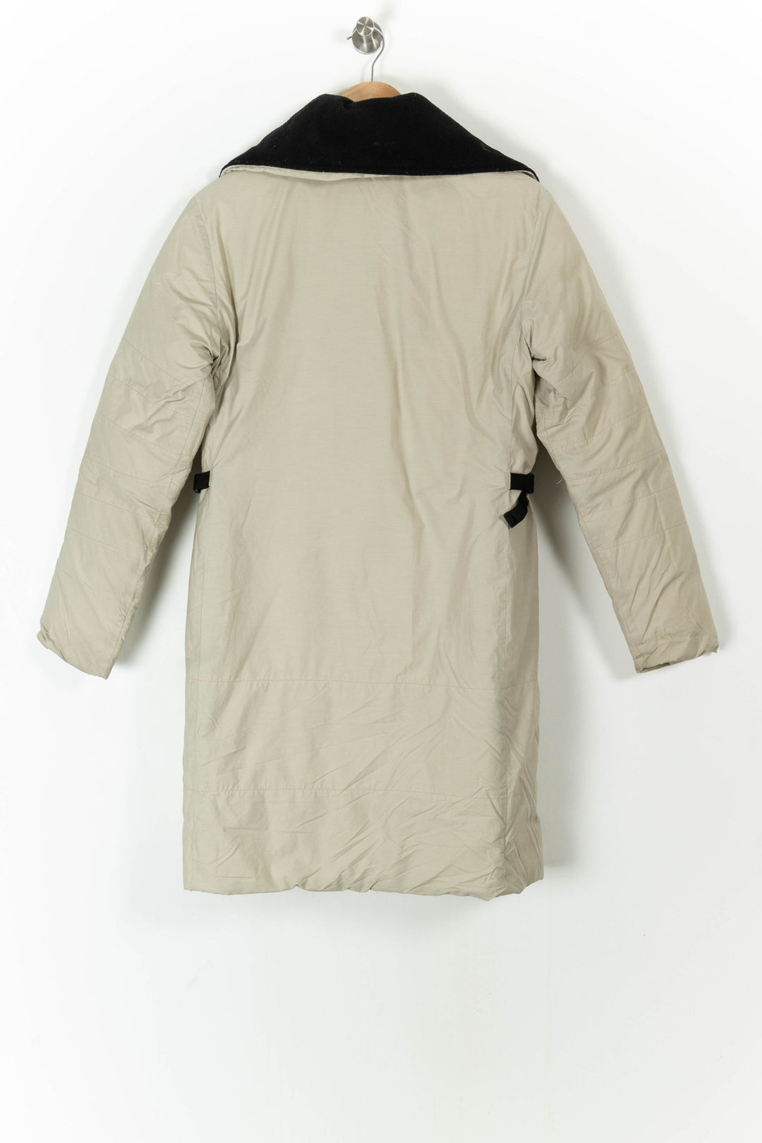 Doudoune Longue Beige et Noire - Taille S/36 de la marque Moncler | PARAD101884 - Vendu par Paradigme - Image 4
