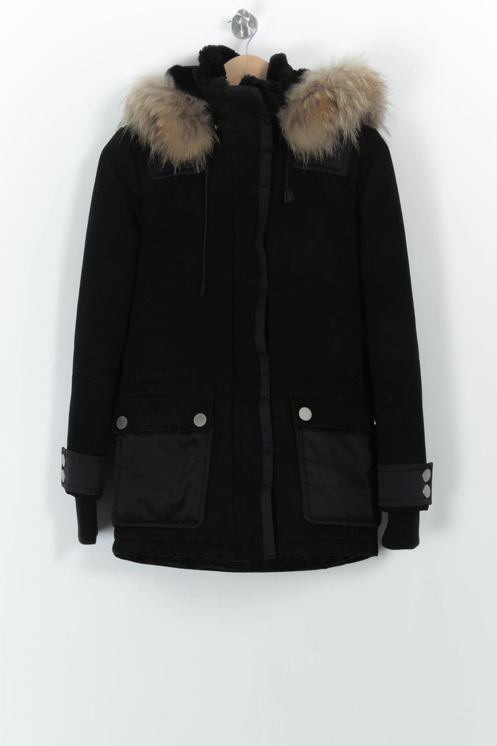 Parka Noire - Taille S/36 de la marque Maje | PARAD101885 - Vendu par Paradigme - Image 2